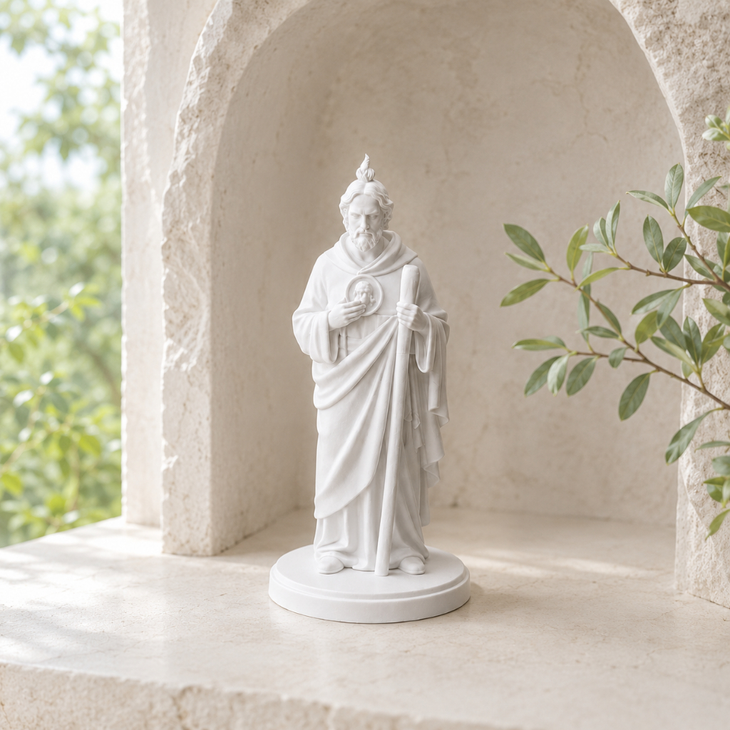 São Judas Tadeu Imagem Católica Religiosa Decorativa para Altar Cantinho de Oração Presente