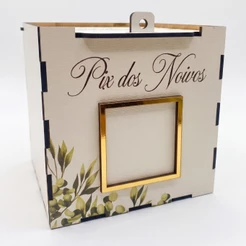 Caixa Pix dos Noivos Operação Lua de Mel MDF Branco | Não Personalizável