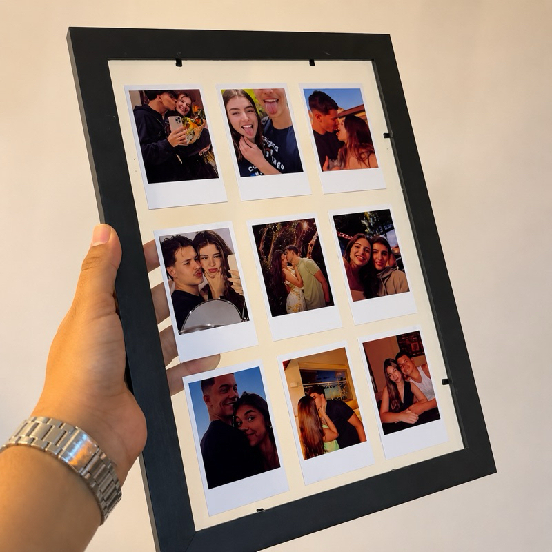 Quadro Personalizado Polaroid | Quadro Polaroids Flutuantes Personalizado | Polaroids Personalizadas