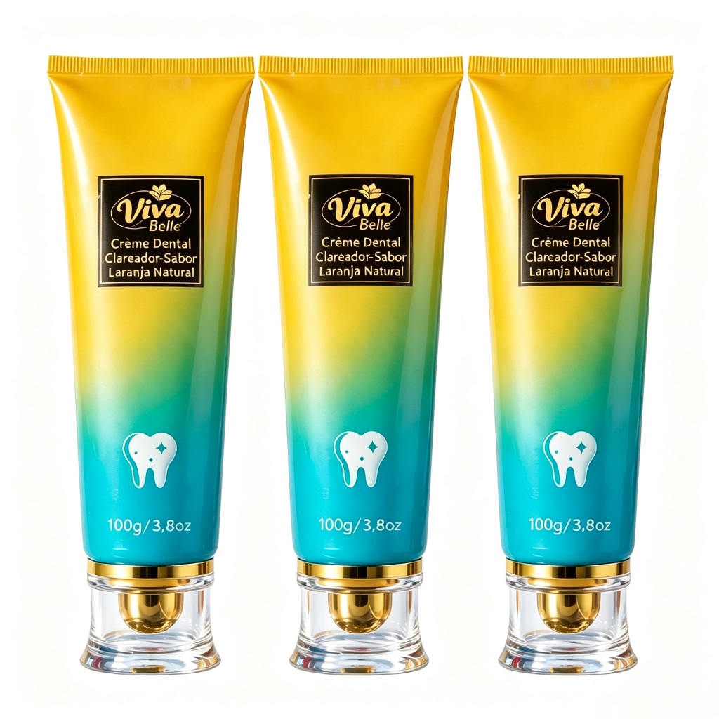 Kit com 3 unidades  VivaBelle Creme Dental com Niacinamida | Clareamento Suave Sem Irritação para Uso Diário toothpaste