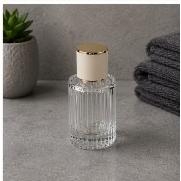 Frasco Spray 50ml Bege para Perfumaria Artesanal R.2851 TMP