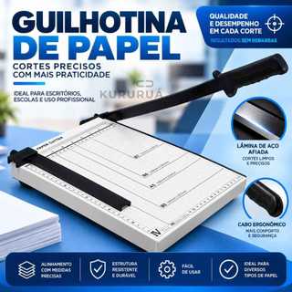 Cortador Papel Guilhotina Manual A4 Em Metal 30cm Papel, B5, A5, B6 E B7
