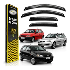 Calha De Chuva Defletor Vw Gol Parati Bola G2 G3 G4 4 Portas 96 À 2014