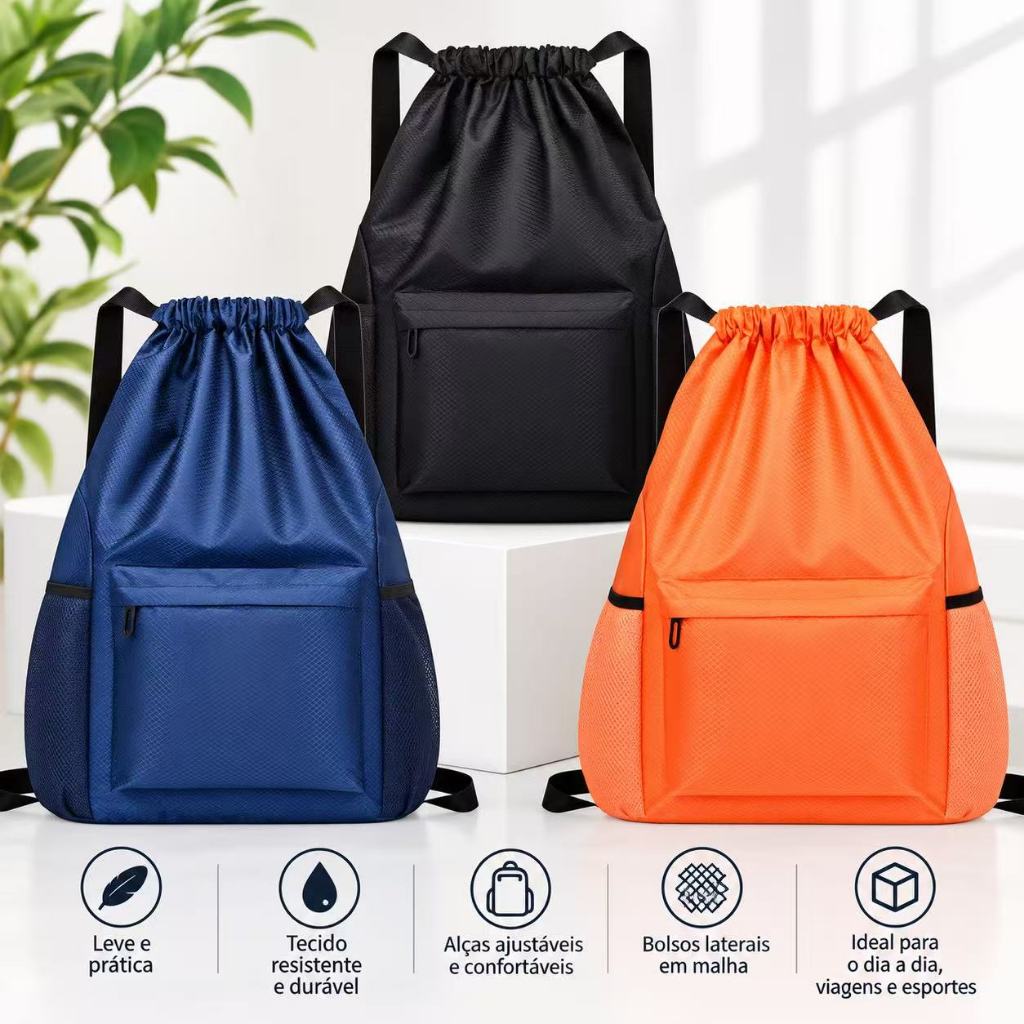 Bolsa Mochila Saco Esportiva Sacola Academia Futebol Basquete Passeio Impermeável