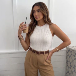 Regata Feminina Modal Lançamento Alta Elasticidade Elegante
