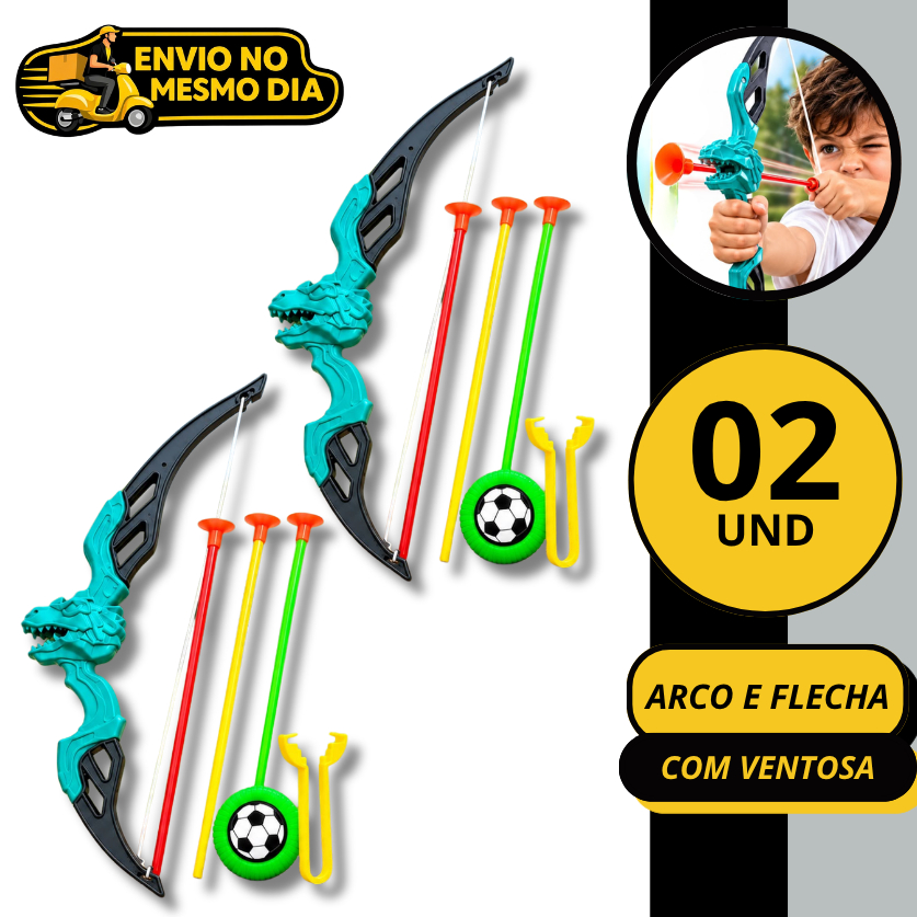 KIT 1/2/3 Brinquedo Arco e Flecha Infantil com Ventosa Alvo Dardos Jogo de Pontaria Mira Criança Divertido