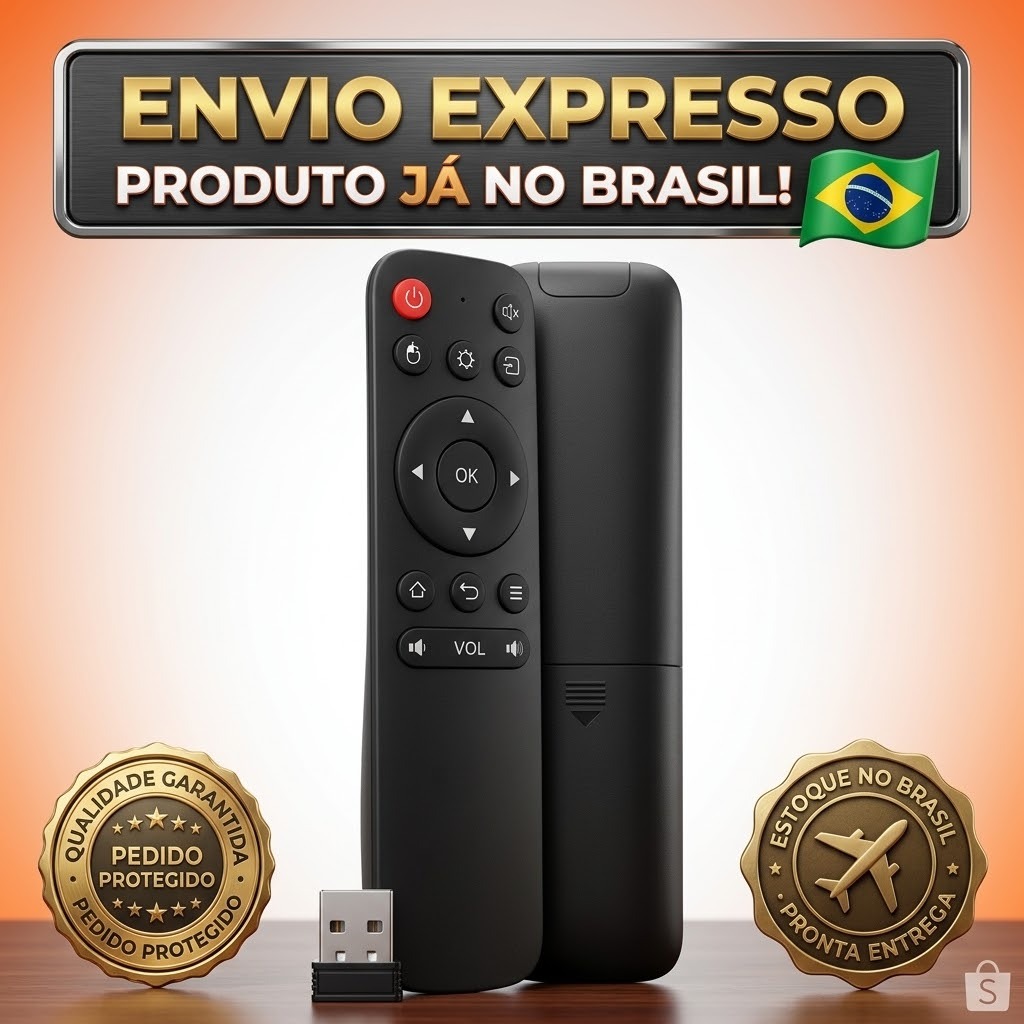 Controle remoto air mouse Wireless 2.4g para PC Smart TV Notebook FUNCIONA EM TUDO