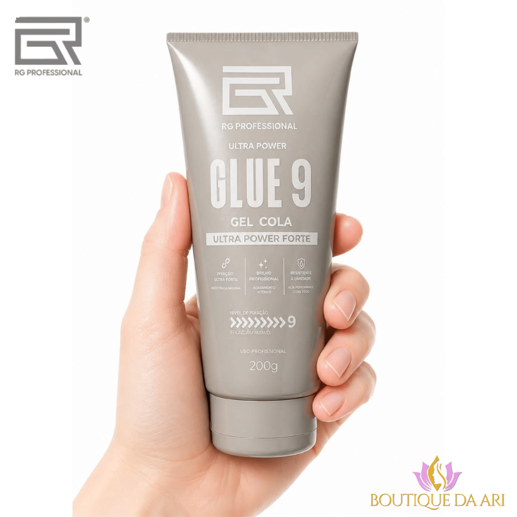 Glue 9 200gr RG Professional - Gel Cola Fixador Ultra Power Forte