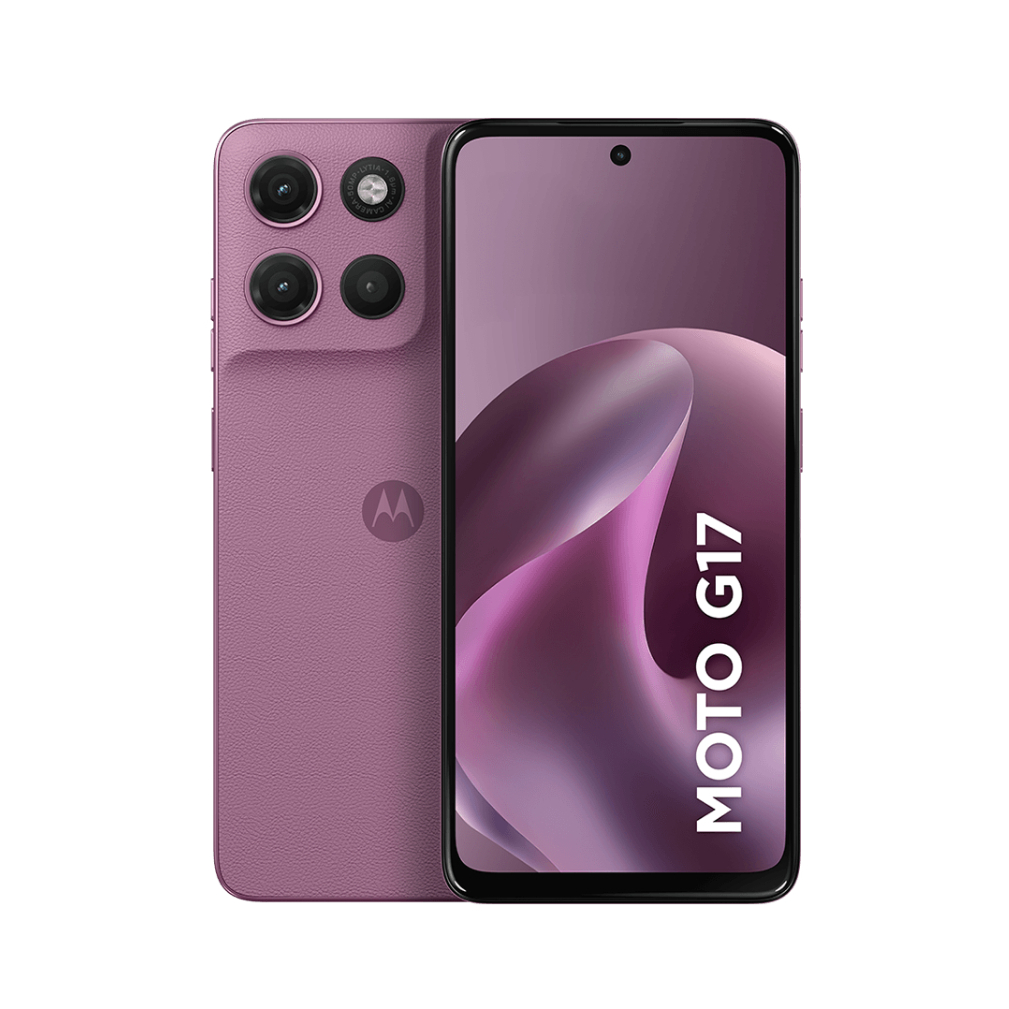 Smartphone Motorola Moto G17 256GB, 4G, 12GB RAM Boost*, Tela 6.7 FHD+, Câm. 50MP - Rosa