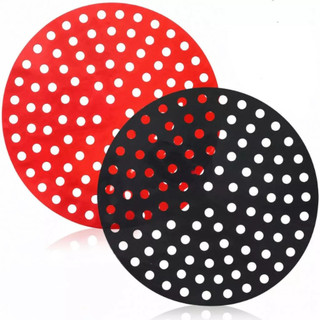 Tapete Protetor para Airfryer Fritadeira Forno de Silicone Antiaderente QuadradO