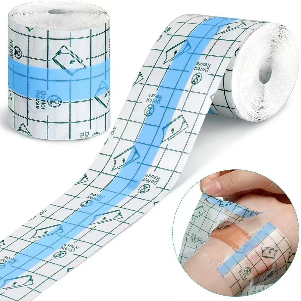 Rolos de curativo médico impermeáveis, flexíveis, cortáveis ​​e respiráveis, 10 cm x 10 metros.