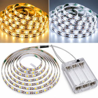 Fita De Led Fio Led De Pilha Autocolante 2m 120 LEDs Cordão Mangueira Decoração Casa Tv Móvel