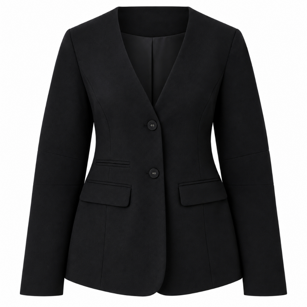 Blazer alongado alfaiataria alto padrao com elastano e forro