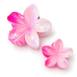 Kit 2 Piranhas Presilha Prendedor de Cabelo flor - cores sortidas