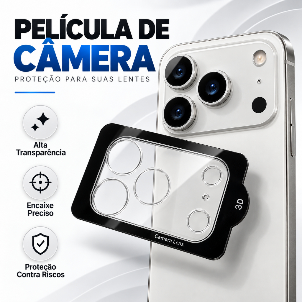 Película de Câmera Lente para Iphone 18 17 16 15 14 13 12 11 Pro Max Plus Air Duo Mini