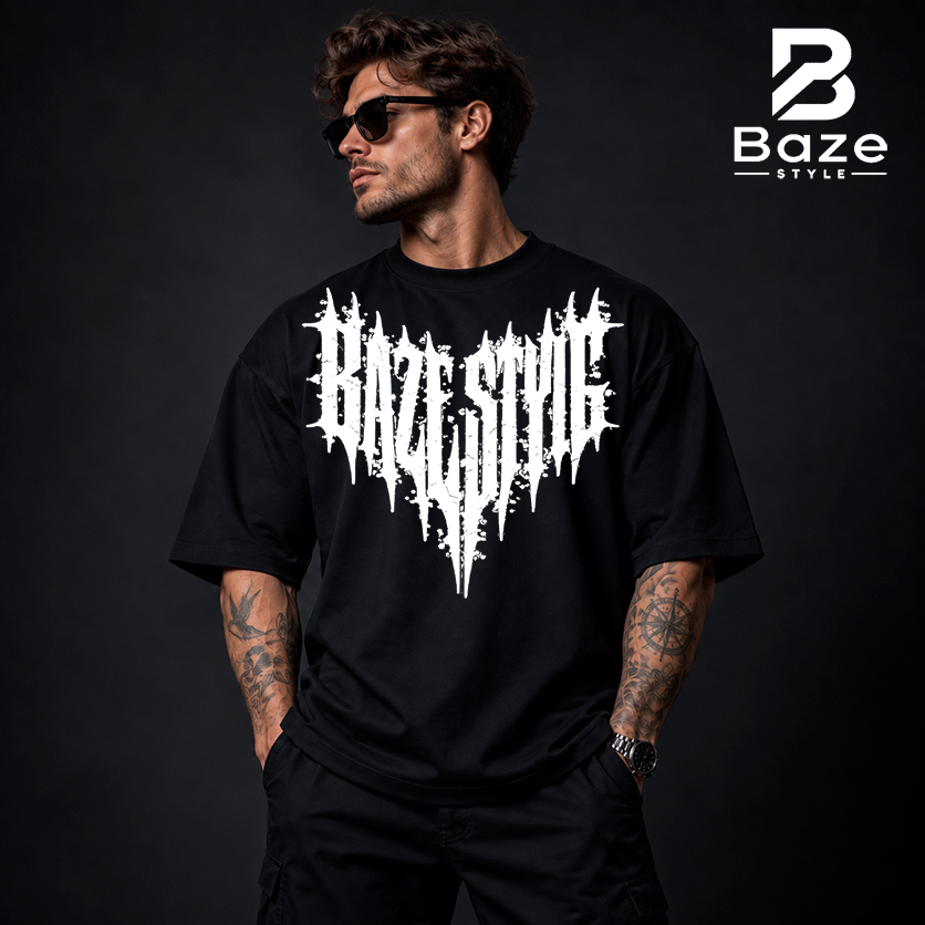 Camiseta Oversized algodão 30.1 Masculina streetwear Estampado  Baze Style Lançamento