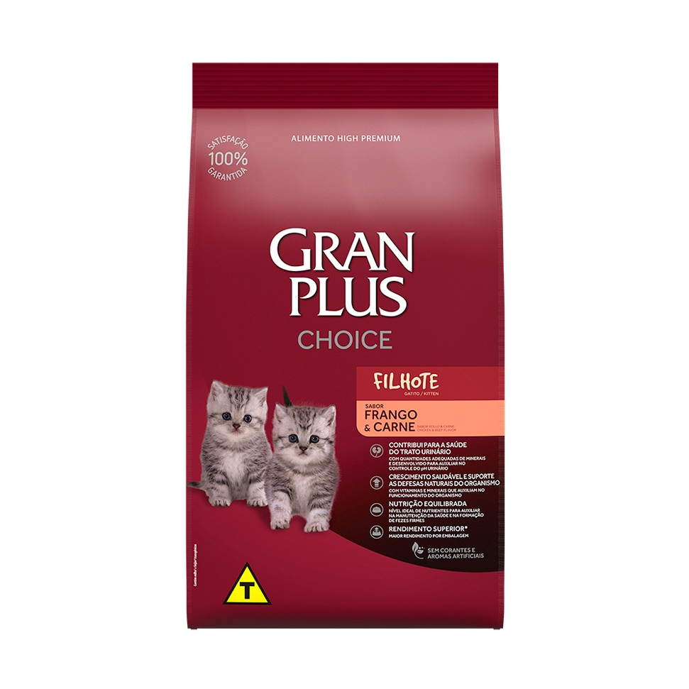 GranPlus Choice Gatos Filhotes 10,1kg Ração Seca