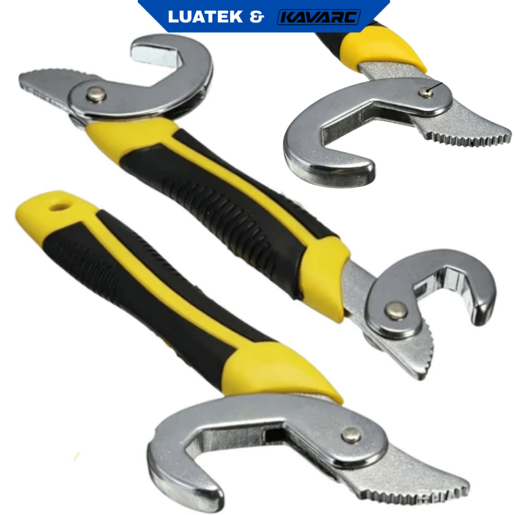 Kit 2 Chaves Inglesas Ajustáveis 6-33mm Universal para Parafusos e Porcas de Todos os Tamanhos