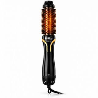 Escova Secadora Philco Profissional Íons Tourmaline 1300w Efeito de Salao Bivolt