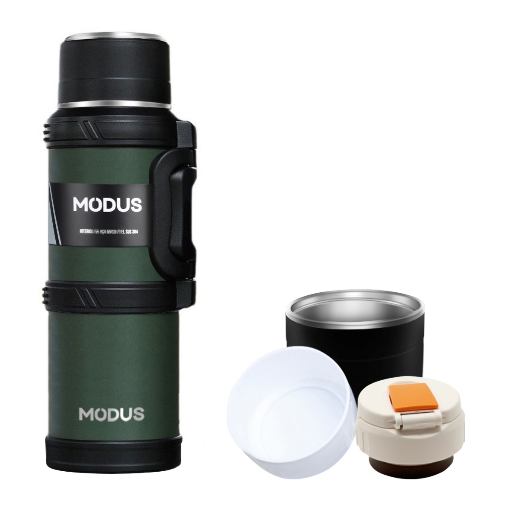 MODUS Garrafa Térmica 2.4L Grande capacidade Para Viagem Mantém Quente E Frio Garrafa De Água Inox