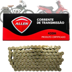 Corrente Bike Bikelete Motorizada 420 Reforçado 50cc 80cc