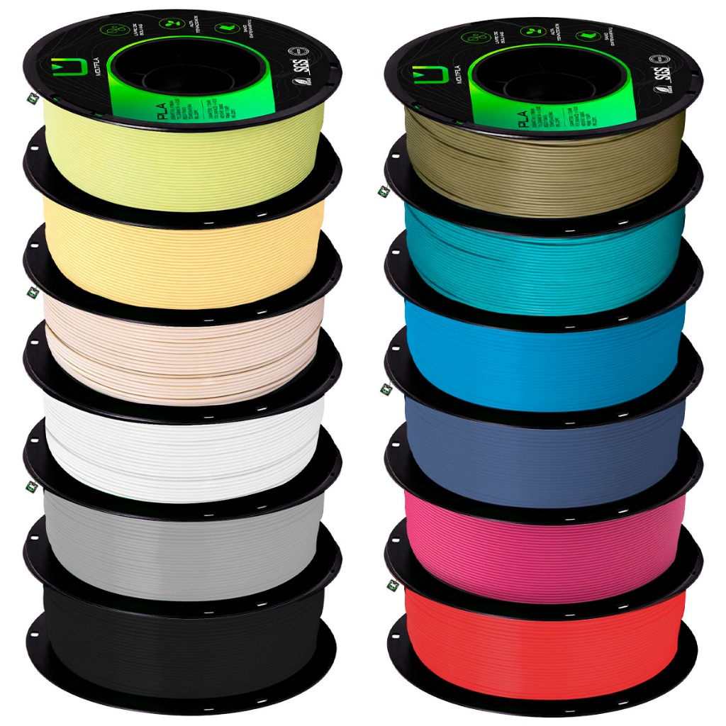 Filamento Impressora 3D PLA Matte Fosco 1,75mm 1kg Multfila