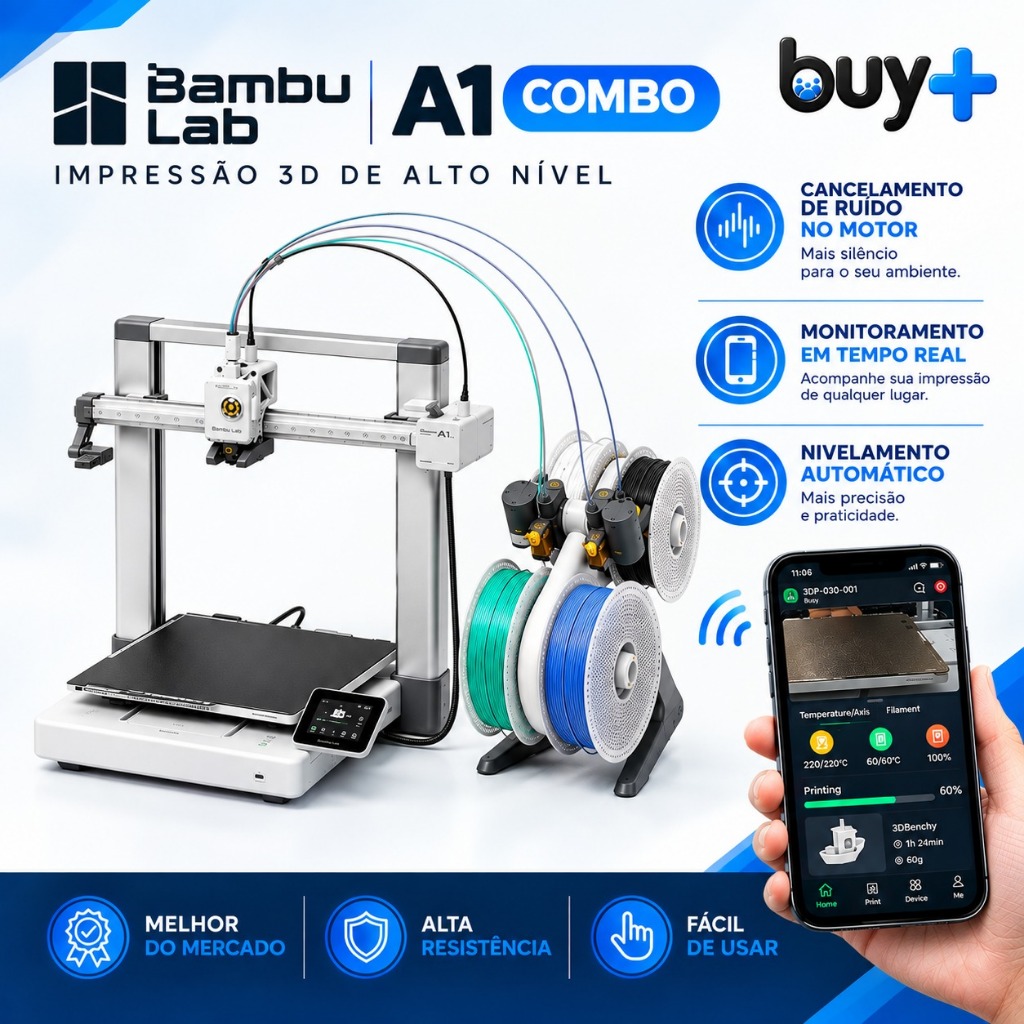 Impressora 3D Bambu Lab A1 Combo AMS Lite impressora FDM 3d 110V/220V