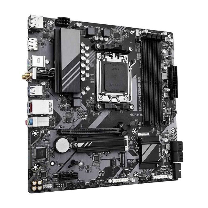 Placa Mãe Gigabyte B650M D3HP AX Wi-Fi AM5 4xDDR5 Chipset AMD B650 mATX — imagem 2 de 2