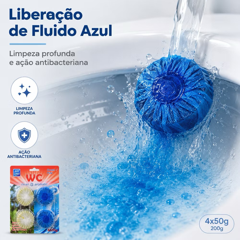Pastilhas Com Cheiro Para Caixa Acoplada Vaso Sanitário Limpeza Banheiro