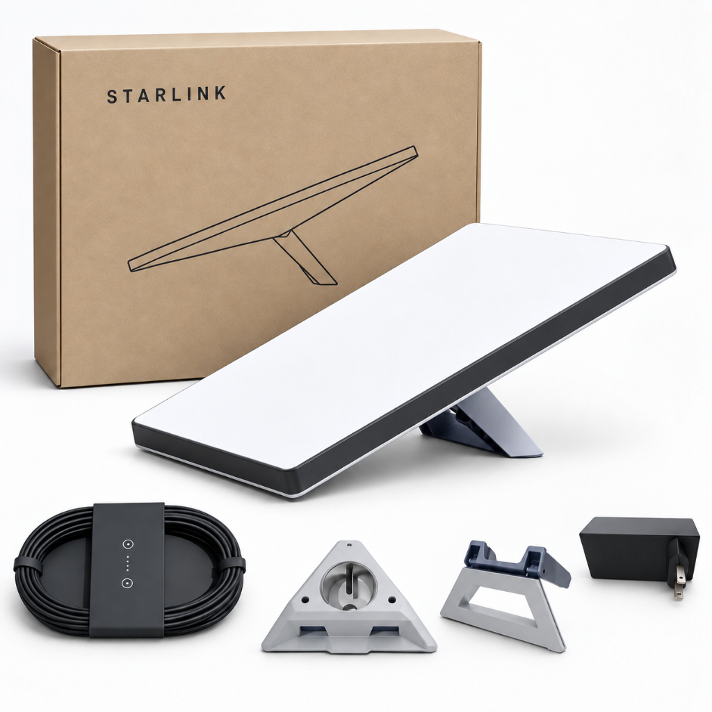 Kit Starlink Mini Original Internet Via Satélite Antena com Roteador Wi-Fi Integrado