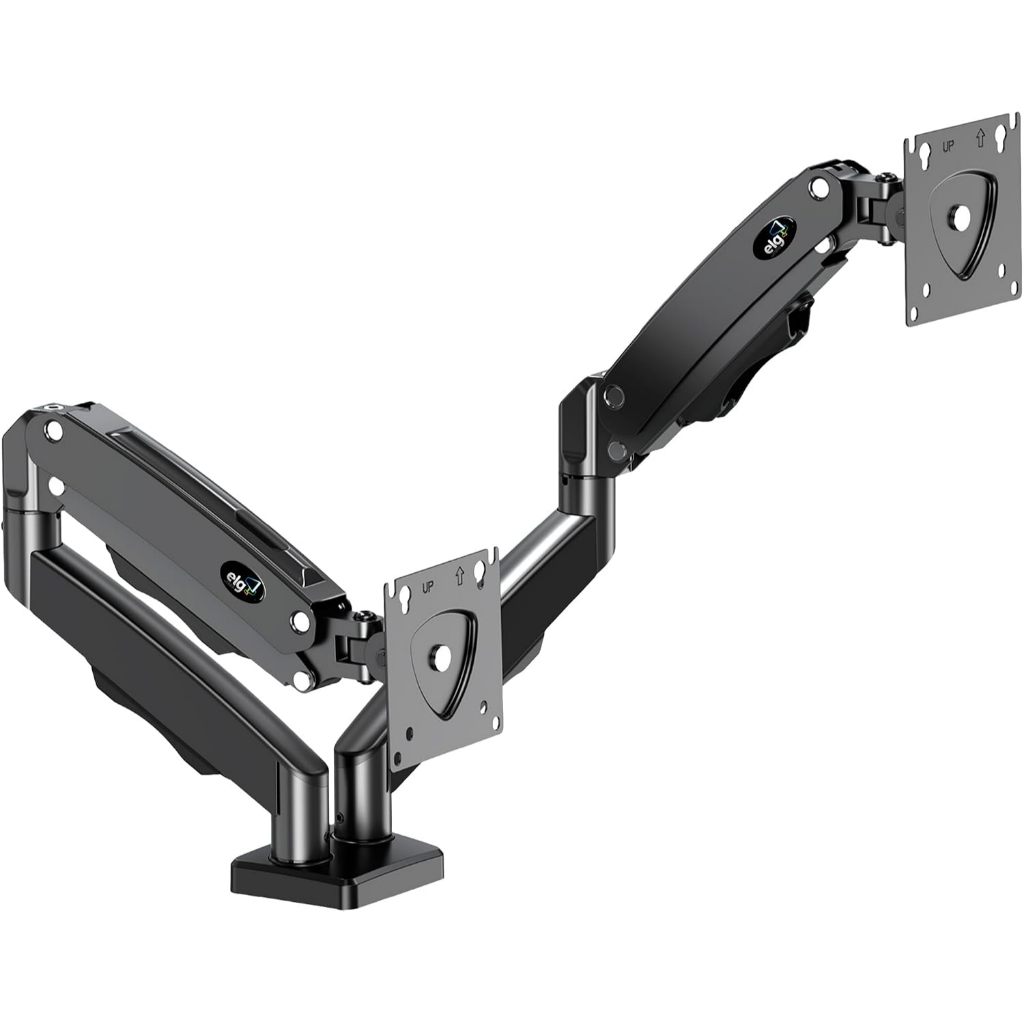 Suporte Articulado de Mesa com Pistão a Gás e Ajuste de Altura, 2 Monitores de 17” a 35” - ELG, F160N,