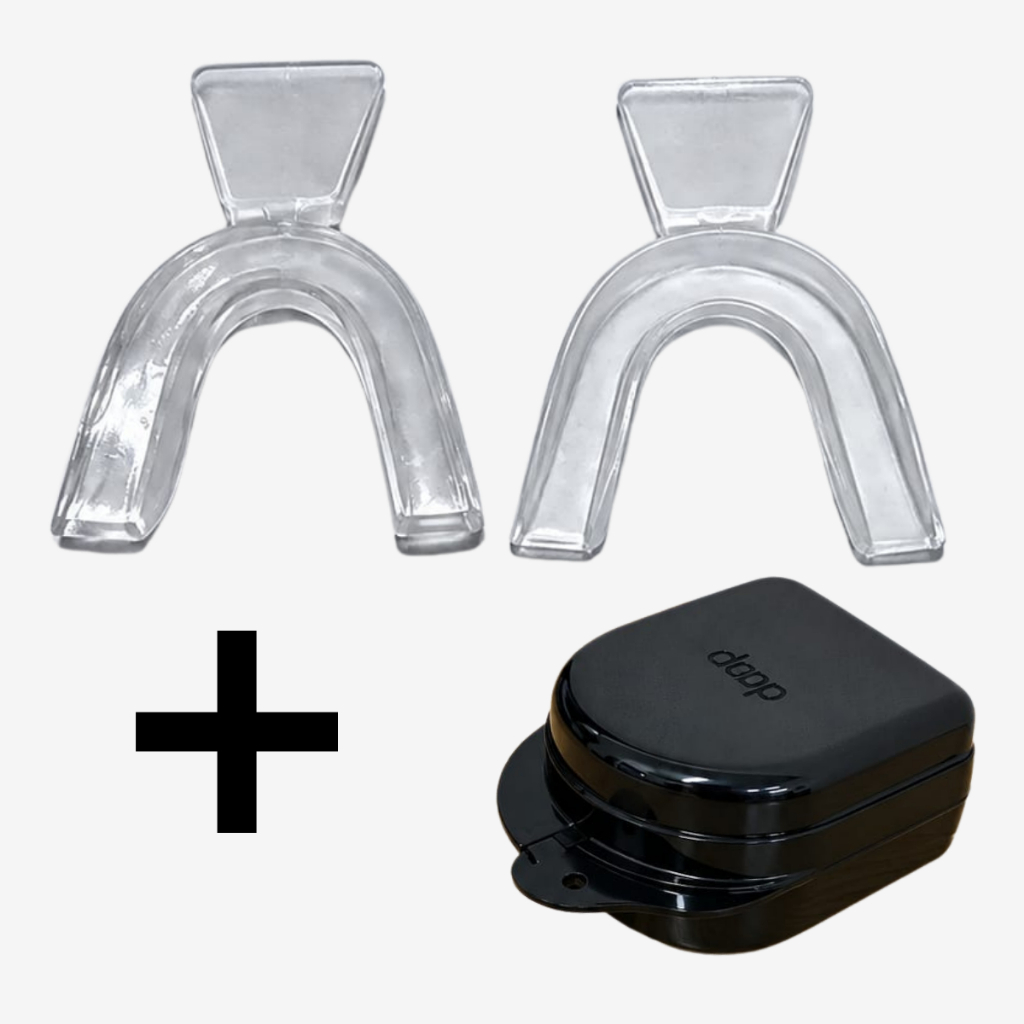 Moldeira P/ Clareamento + Cases P/ Armazenamento - MDR - 2 Pares + 2 Cases
