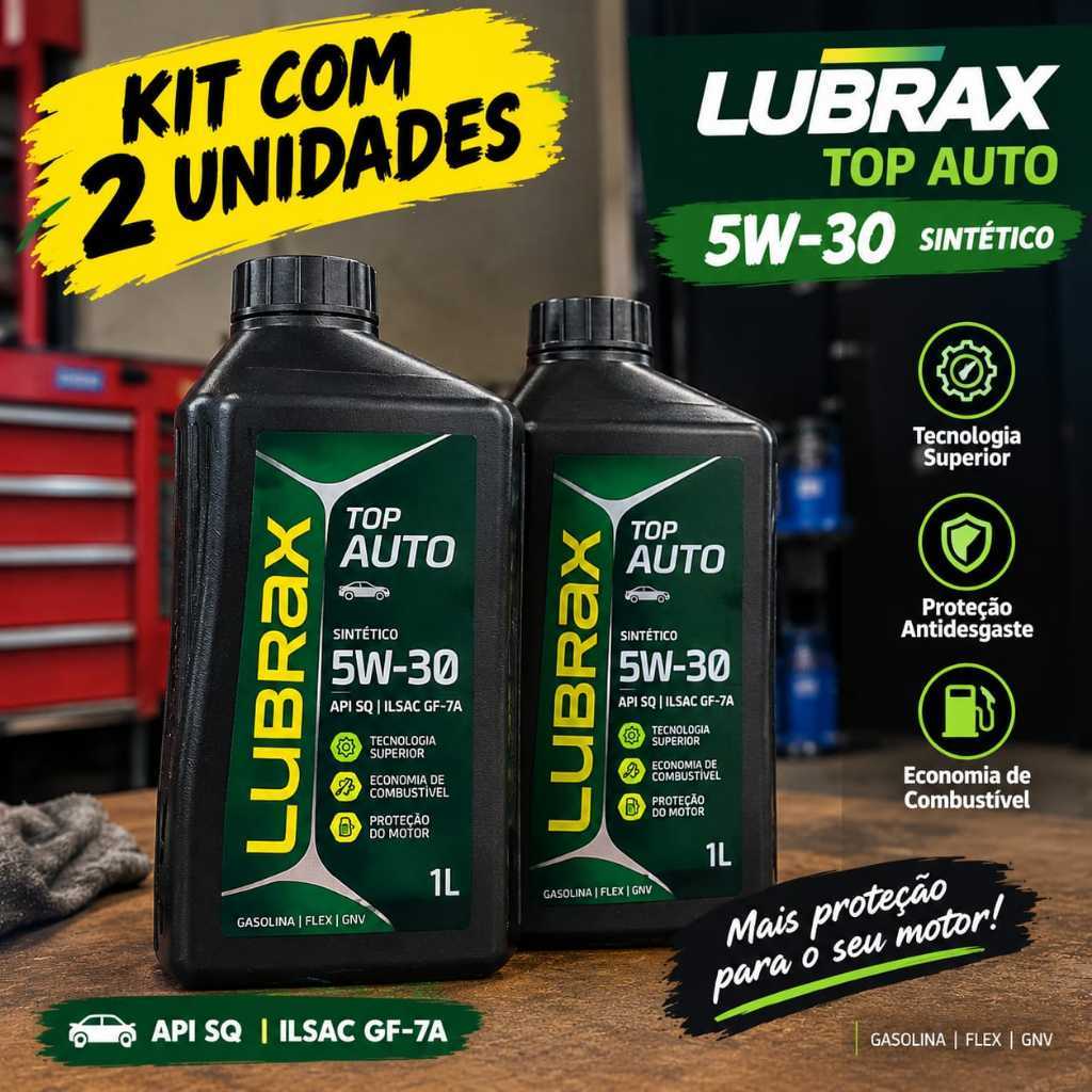 KIT 2 LITROS LUBRAX TOP AUTO 5W30 SQ-SP