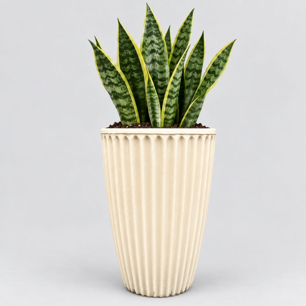 Vaso Planta Flor Coluna Romana Nº1 Polietileno Jardim Varanda Luxo 3D