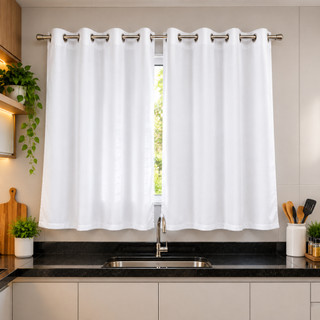 Cortina Para Cozinha Sala e Quarto Decoração de Casa Tecido Oxford ou Estilo Voil Janela …