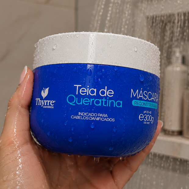 Máscara Teia De Queratina 300g Reconstrução Intensa Rico em Queratina Thyrre Cosmétics