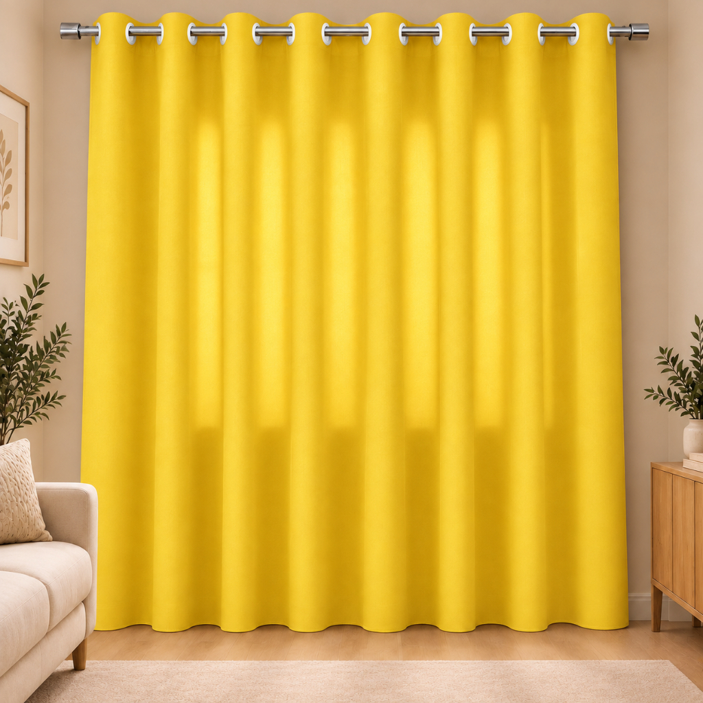 Cortina Oxford Lisa 2,80 x 2,20 Sala Quarto | 2 Folhas | Ilhós Branco