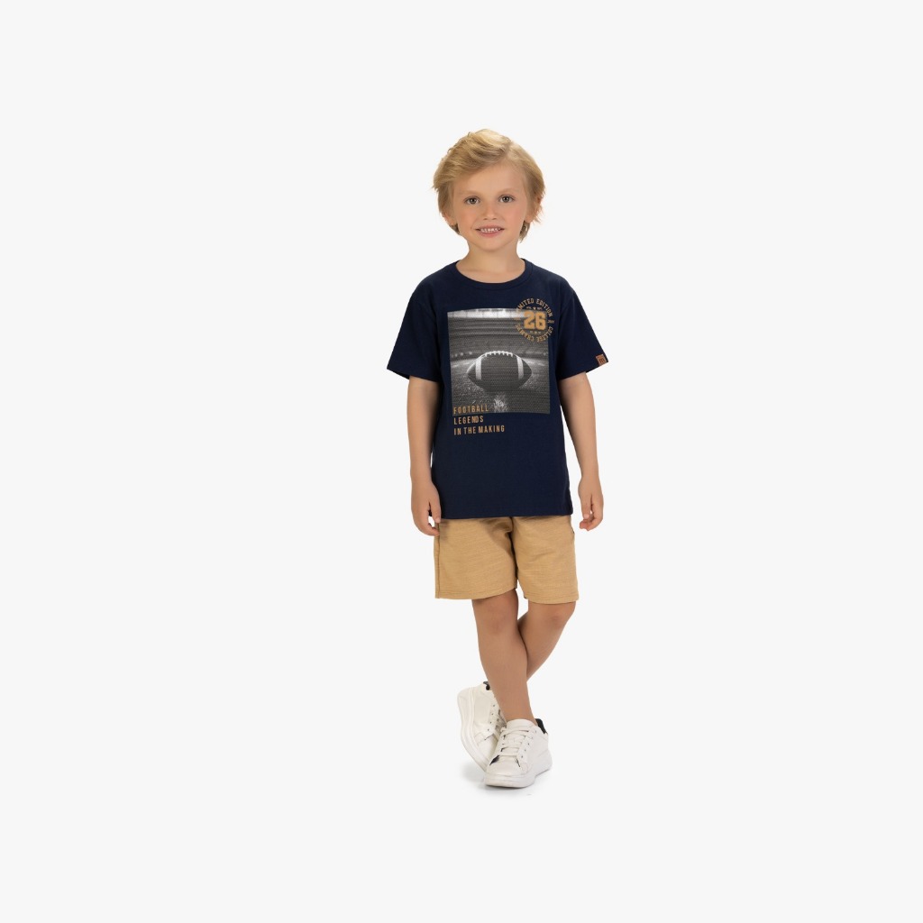 Conjunto Infantil Masculino Estampa Futebol Americano Milon - Ref. 2002145