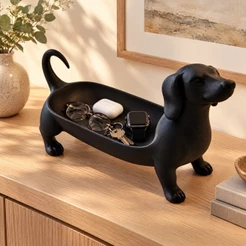 Porta Chaves - Objetos Decorativo Pet – Organizador de Chaves – Bulldog Francês, Dachshund e Gato
