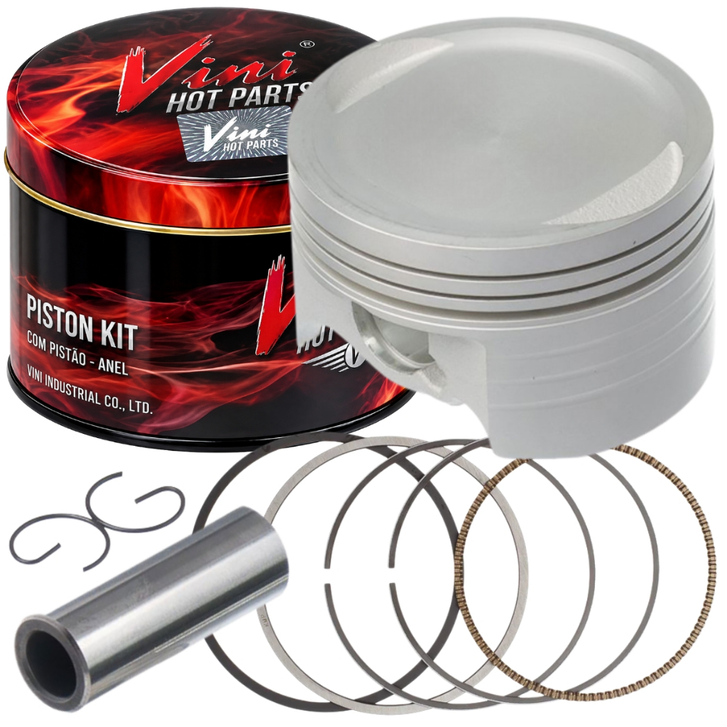 Pistão Kit Com Anéis Cg Titan 150 Vini 4mm (competição)