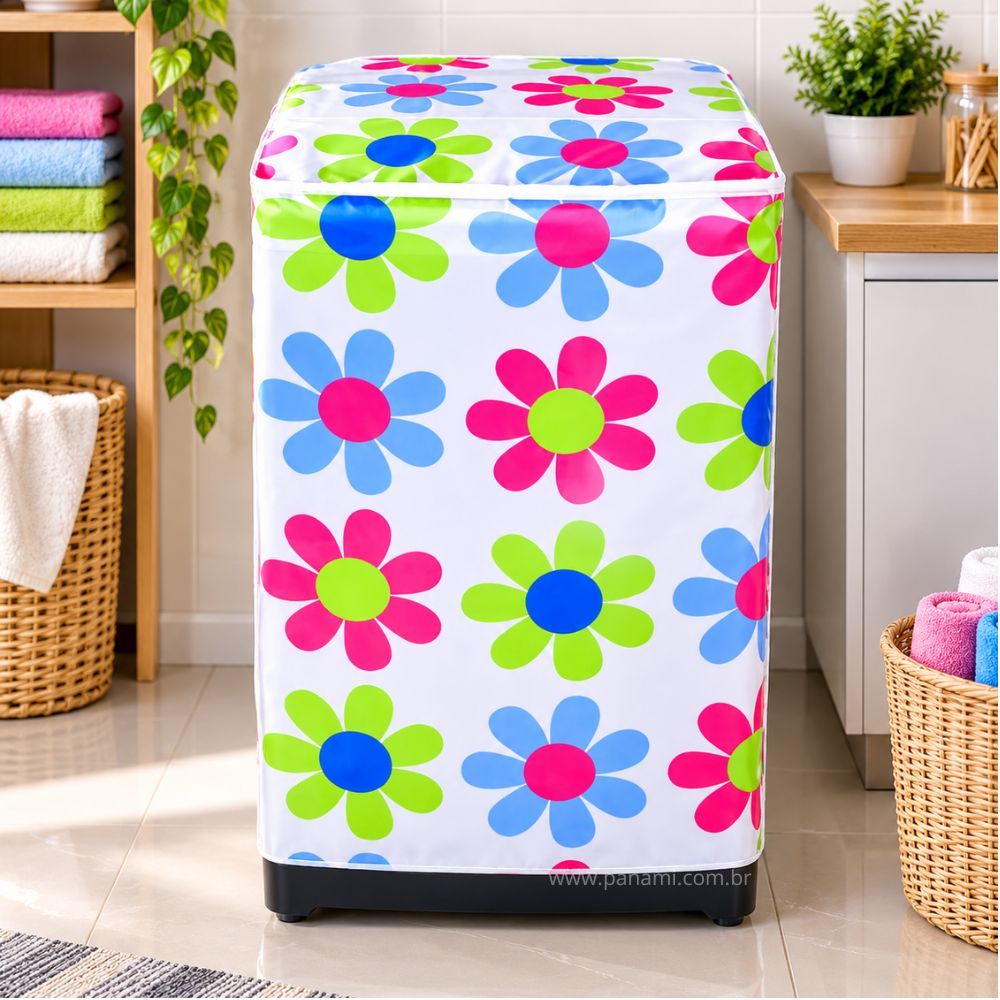 Capa para Maquina Lavar Roupa Plastico - 5 kg até 18Kg - Electrolux, Arno, Colomarc, Brastemb, Consul etc - PANAMI