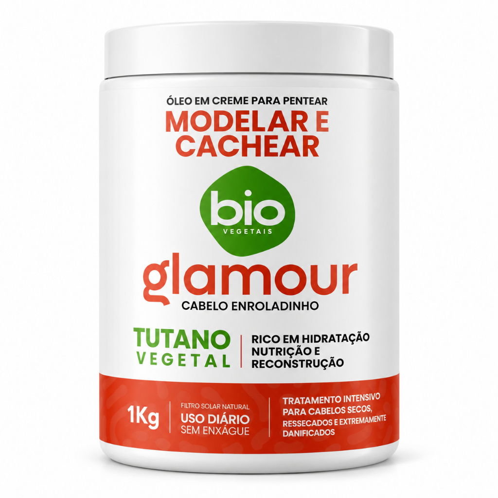 Óleo em Creme para Pentear Tutano Glamour Biovegetais - 1Kg