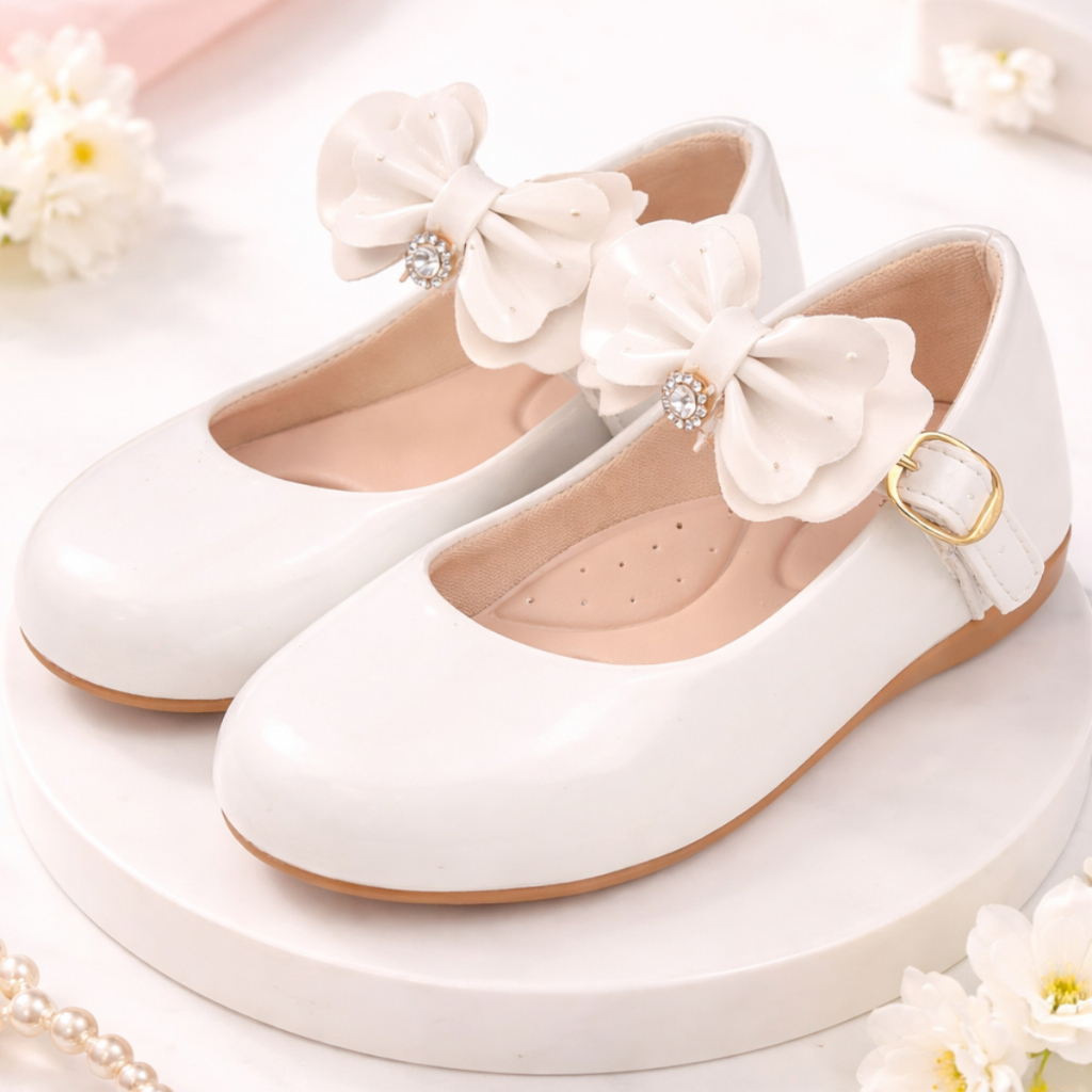Sapatilha Infantil B2a kids laço Branco Confortavel 2014