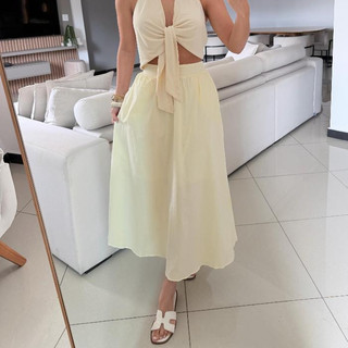 Saia Lisa em Tricoline Feminina com Elastico na Cintura Moda Evangelica Casual Elegante