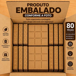 Kit 80 Jogos da Velha em MDF 10x10cm Tabuleiro Brinquedo - Presente - Lembrancinha - Jogo