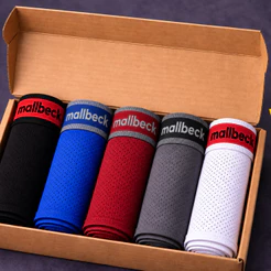 Kit 5 Cuecas Boxer Adulto DRY FIT Microfibra Premium
