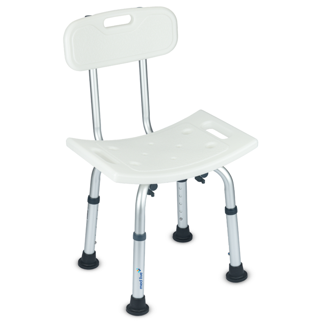 Cadeira Banqueta De Banho Com Encosto Med Live Well Med320