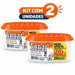 Kit 2 Evita Mofo Secar Original Natural 80g Antimofo para Armário e Guarda-Roupa