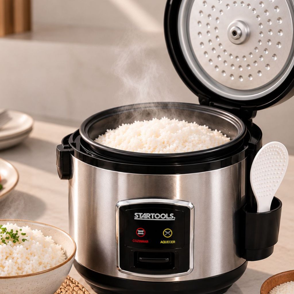 Panela De Arroz Elétrica 10 Xícaras 1,8 Litro Antiaderente 127v ou 220v