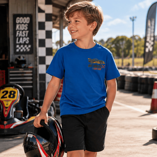 Camiseta infantil menino Hot Wheels estampa costas